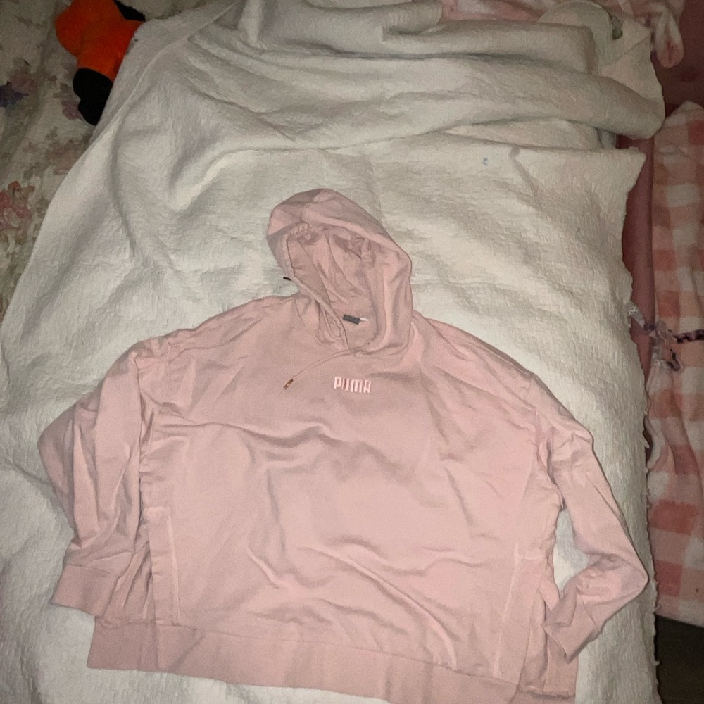 Puma Blush Pink Hoodie & pants Set 💕 Comfy Lounge Outfit | Sporty Chic